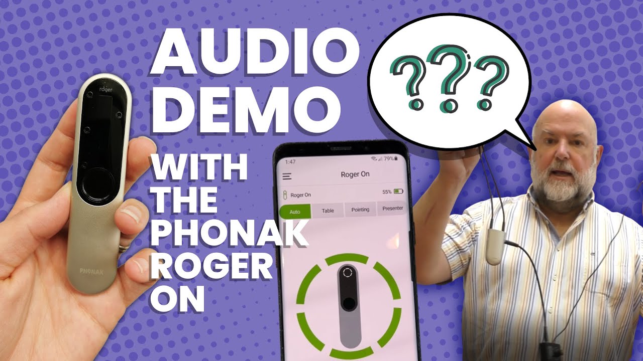 Audio demo using the Roger On with the Phonak myRogerMic app to demonstrate directional audio
