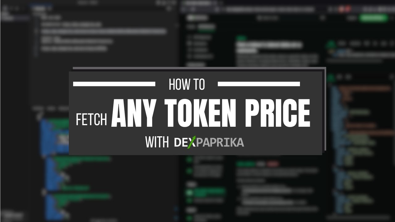 How to get token data? Beginner Guide to DexPaprika API