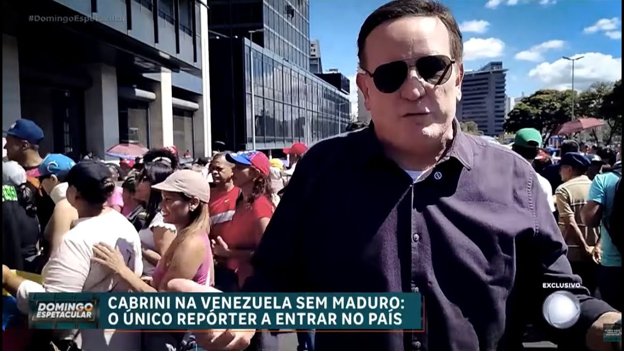 Exclusivo: Cabrini é o único jornalista brasileiro a entrar na Venezuela após captura de Maduro