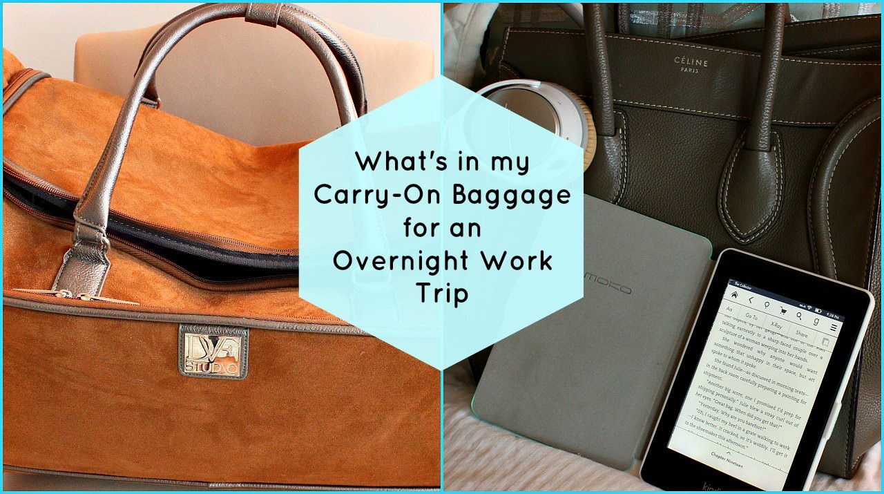 What's in my Carry-On for an Overnight Work Trip