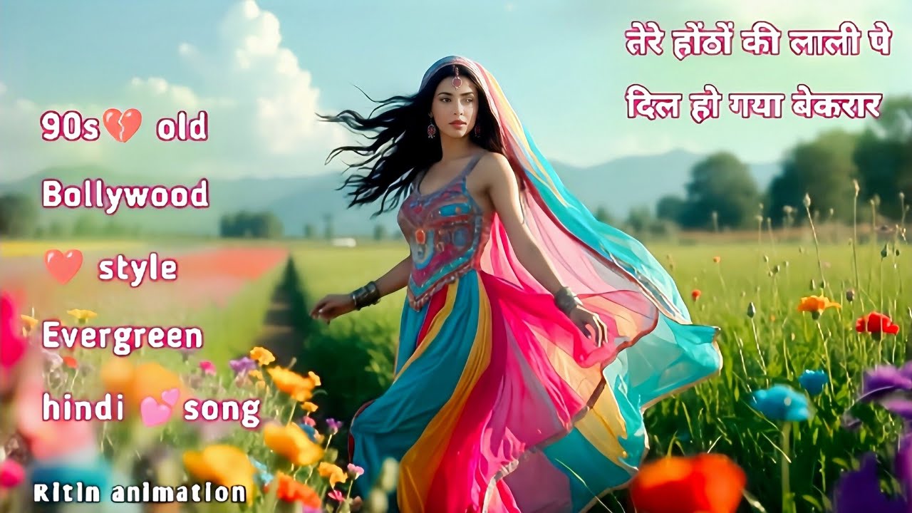 Tere Honthon Ki Laali Pe 💔 90s old bollywood 💕 style evergreen hindi song | heart Touching Songs