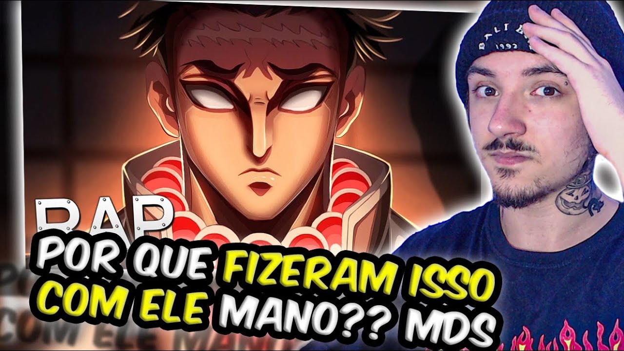 REAGINDO ao Rap do Gyomei Himejima - O Hashira Mais Forte | Gabriza ♫ // REACT \\ NaiReact
