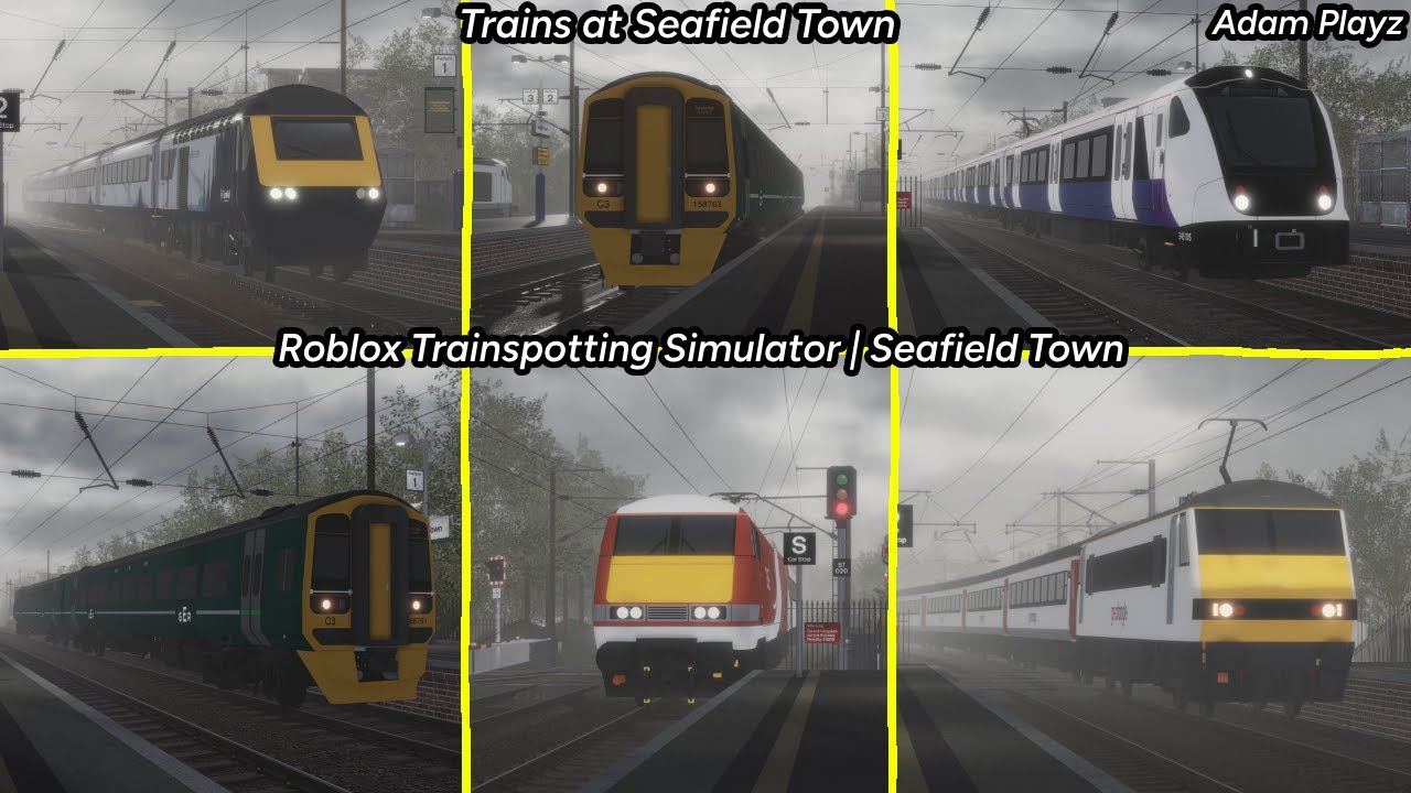 Trains at Seafield Town (Roblox Trainspotting Simulator | Seafield Town 11/02/25)