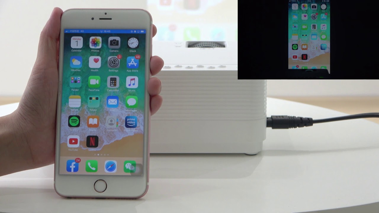 Как транслировать изображение с устройства iOS на VANKYO Leisure 470 через беспроводное соединение?