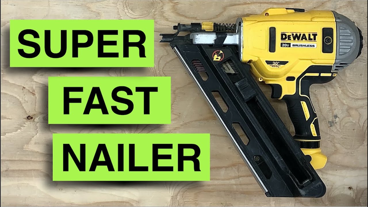 Новый каркасный гвоздезабивной пистолет Dewalt 20v max невероятно быстрый!