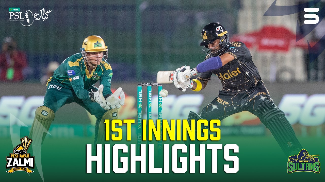 1st Innings Highlights | Peshawar Zalmi vs Multan Sultans | Match 22 | HBL PSL 11 | MZB1U