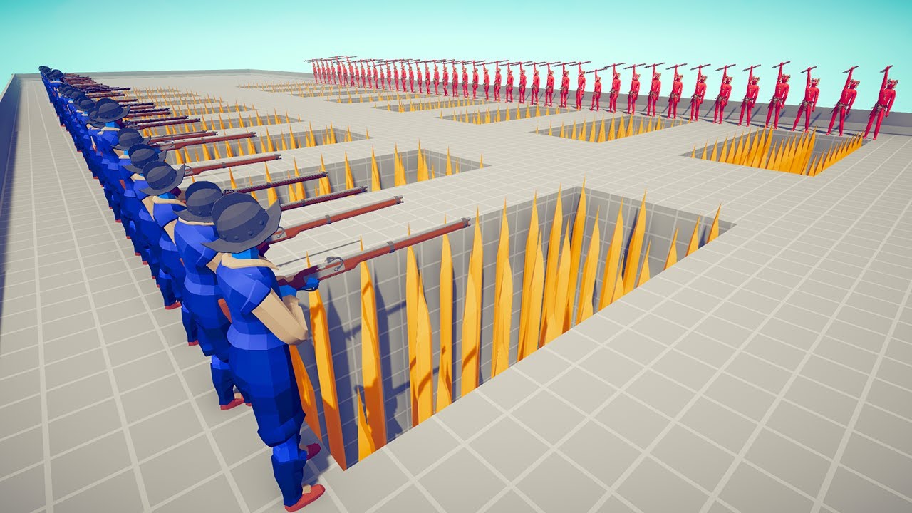 Tournament On Pits With Spikes | Totally Accurate Battle Simulator TABS