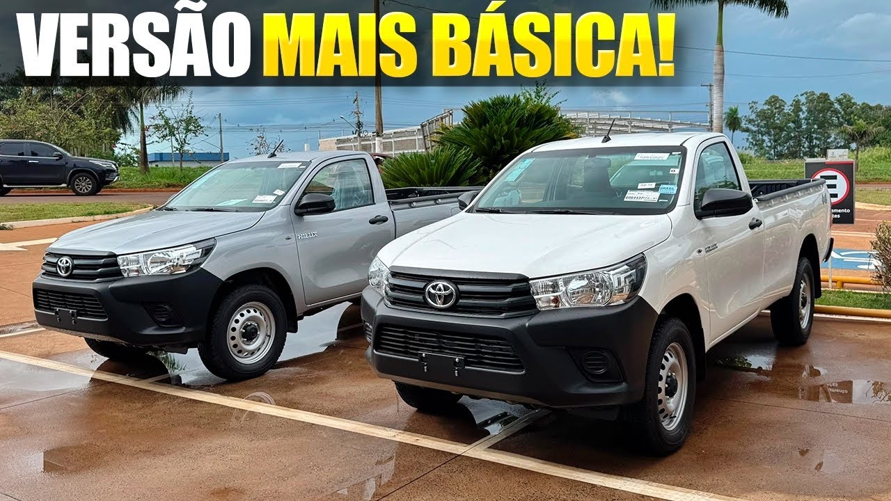 DIRIGI A NOVA HILUX CABINE SIMPLES AUTOMÁTICA!!