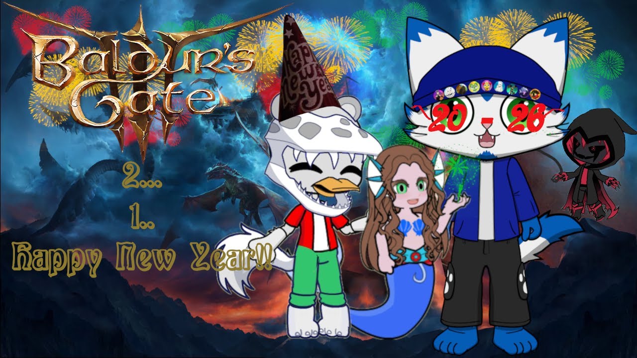 Baldur's Gate 3! 2! 1! Happy New Years! Feat. Kruxy, Grim, Merme and Segwo