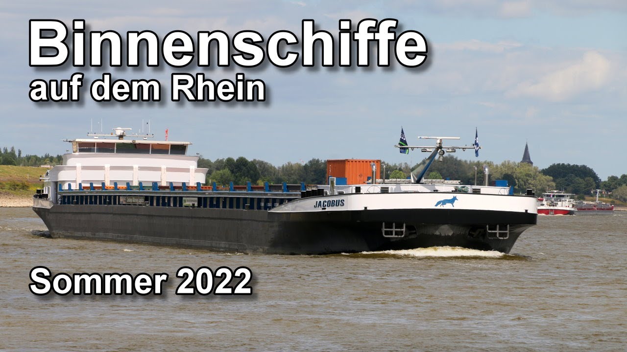 Rheinschifffahrt Sommer 2022 - Binnenschifffahrt - G&uuml;terschiffe / Tankschiffe