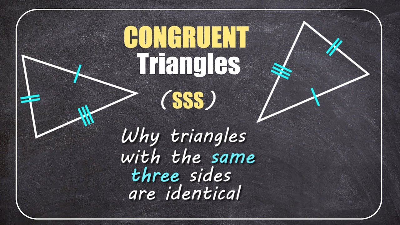 Triangle Congruence - SIDE SIDE SIDE - Proof #gcsemaths #triangles