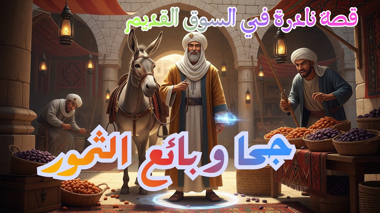 قصة الحكيم جحا وبائع التمور في سوق التمور القديم حكاية من الحكمة والدهاء لا ينساها أهل المدينة.