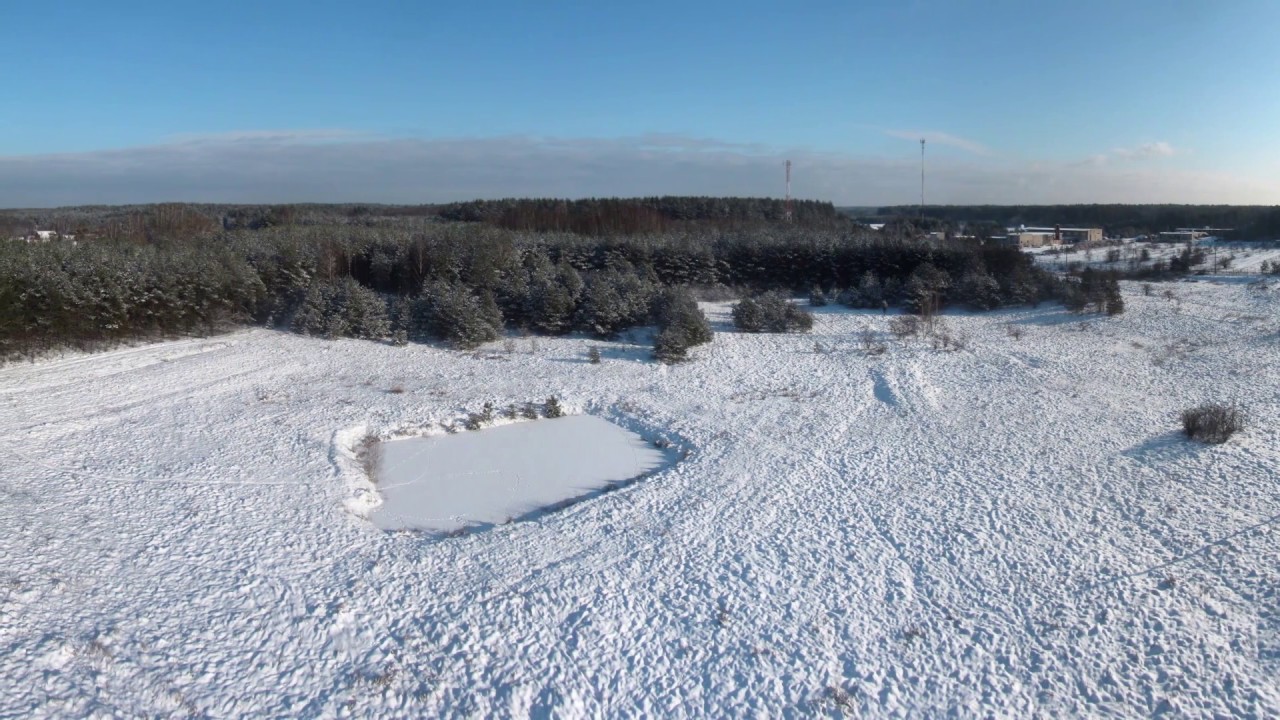 Kapčiamiesčio apylinkės nuo vandens bokšto žiemą / Panorama of Kapciamiestis