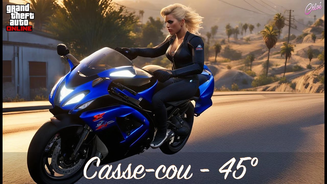 GTA Online - Course casse-cou - 45° (course truquée + malchance 🙄)