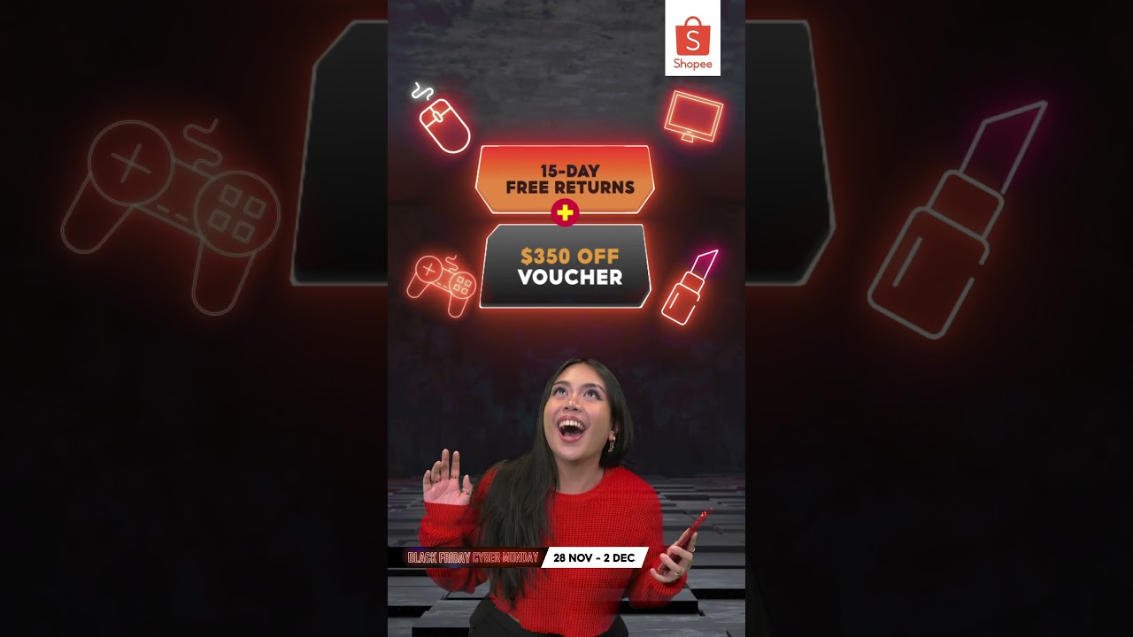 Enjoy great deals on Shopee this Black Friday Cyber Monday Sale!