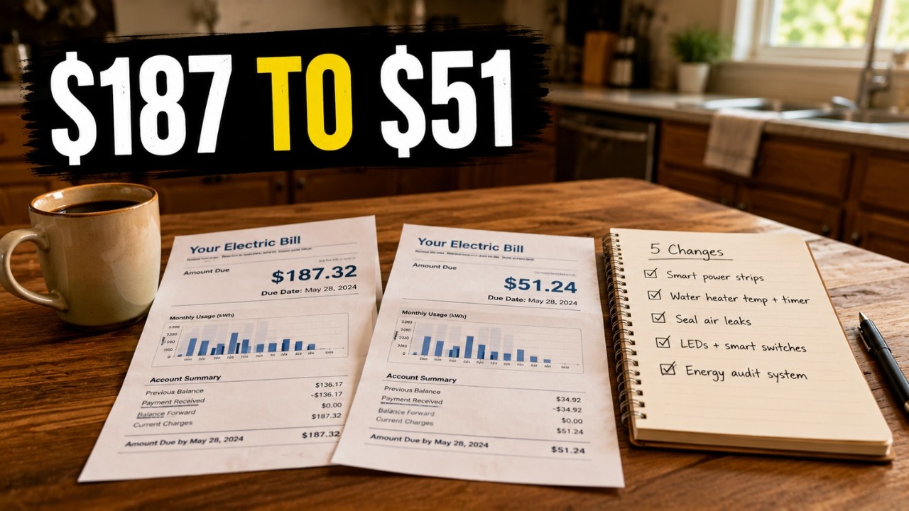 How I Cut My Electric Bill From $187 to $51
