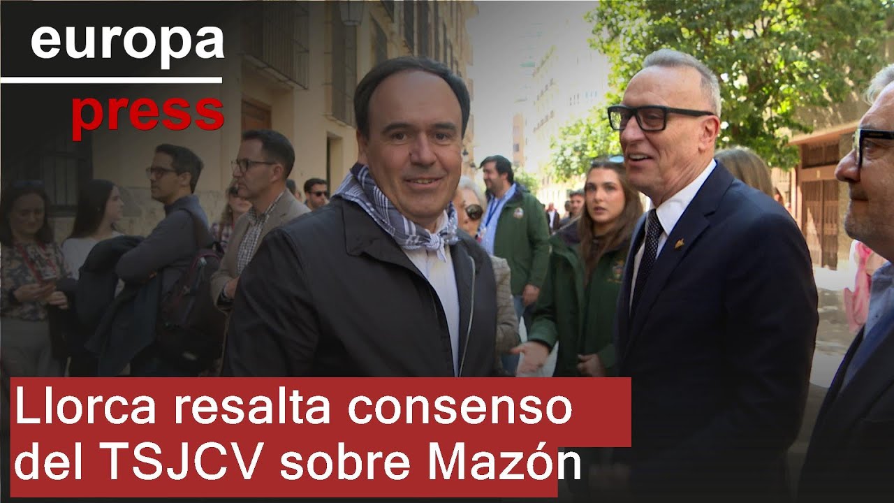 Llorca destaca la unanimidad del TSJCV en el rechazo de investigar a Mazón