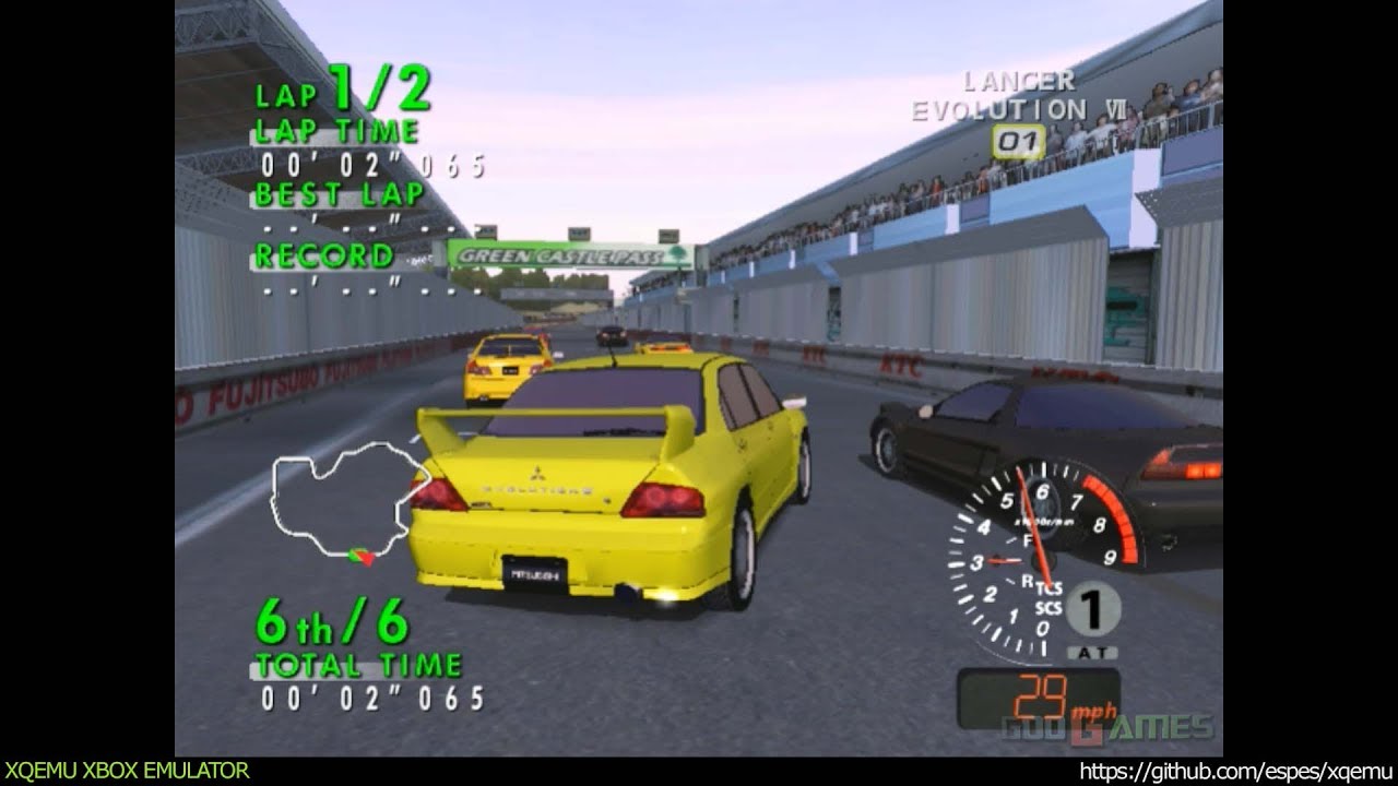 XQEMU Xbox Emulator - Sega GT 2002 Ingame - realtime! (WIP)