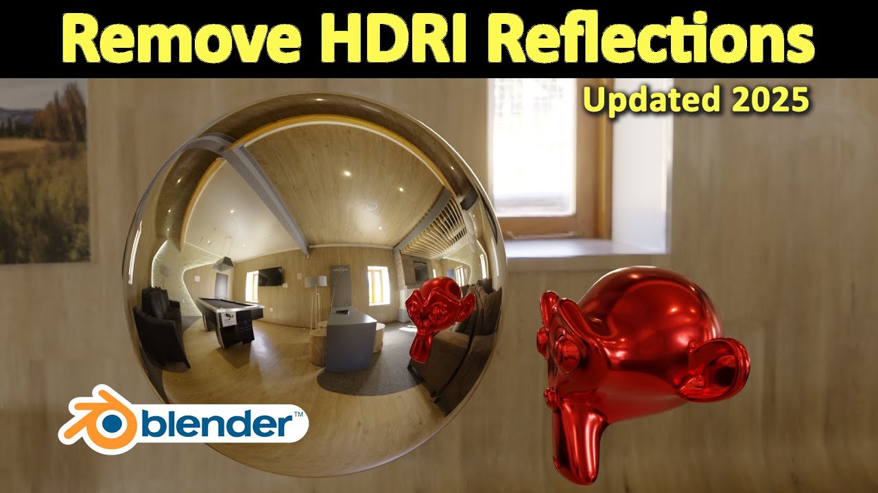 How To Turn Off HDRI Reflections in Blender