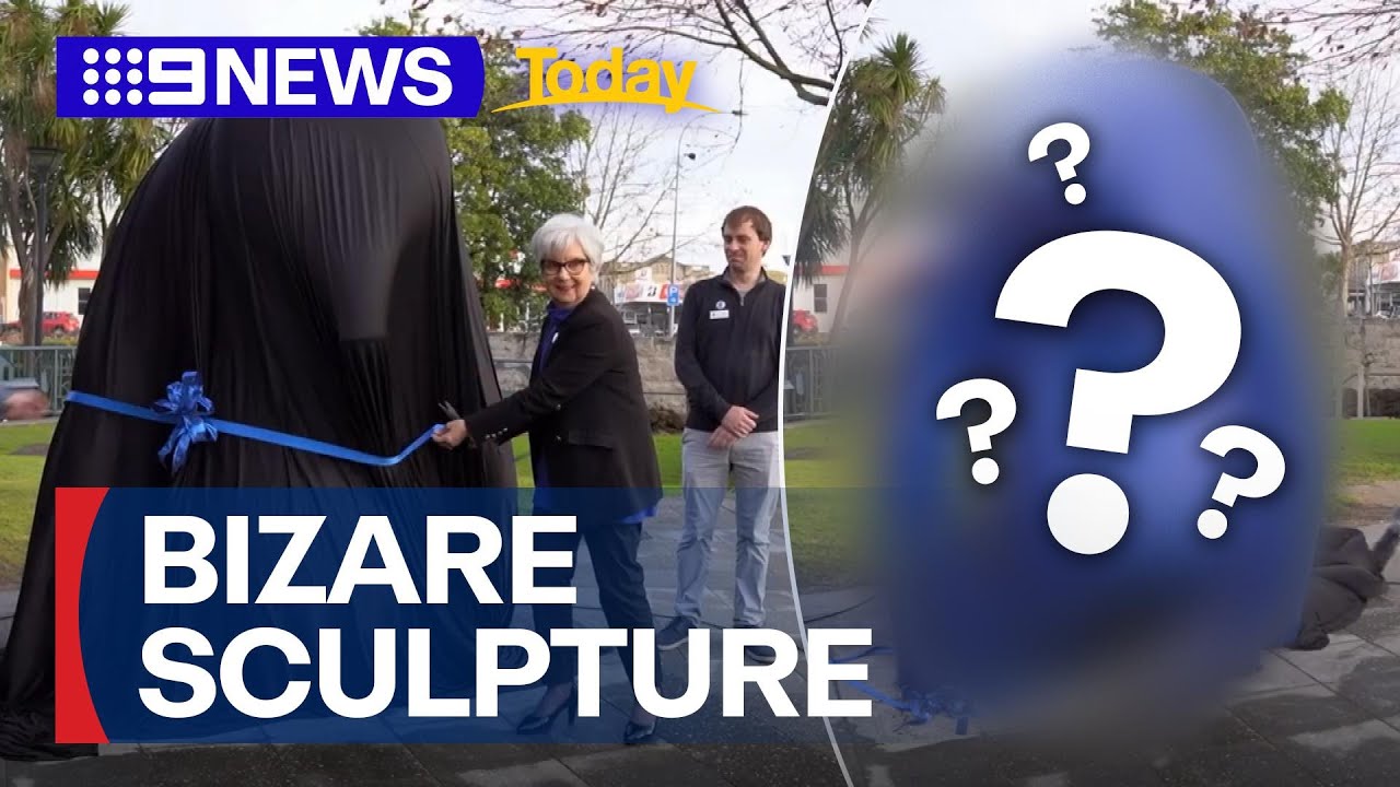 Bizarre Blue sculpture commissioned by council | 9 News Australia