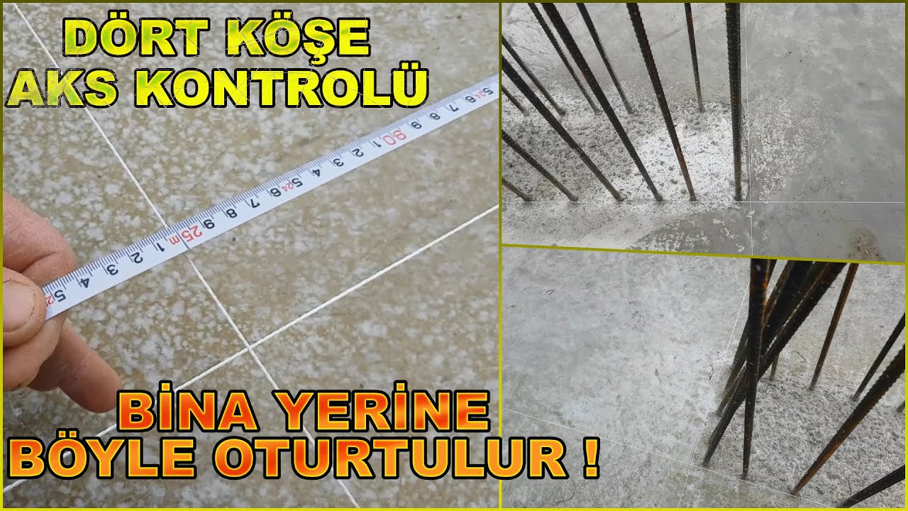 HARİKA VE KUSURSUZ İŞ BUDUR👍 #KOLONLAR VE #BİNA TAM YERİNDE 👌 #aks #gönye #kolon #aplikasyon #inşaat
