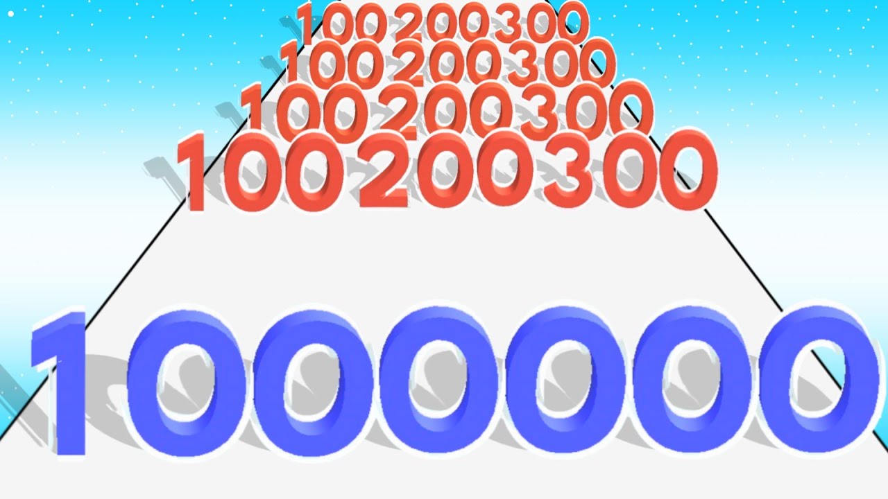Merge Master Number Run - Level Up Number Max Level ASMR Satisfying Gameplay (Number Race Run)