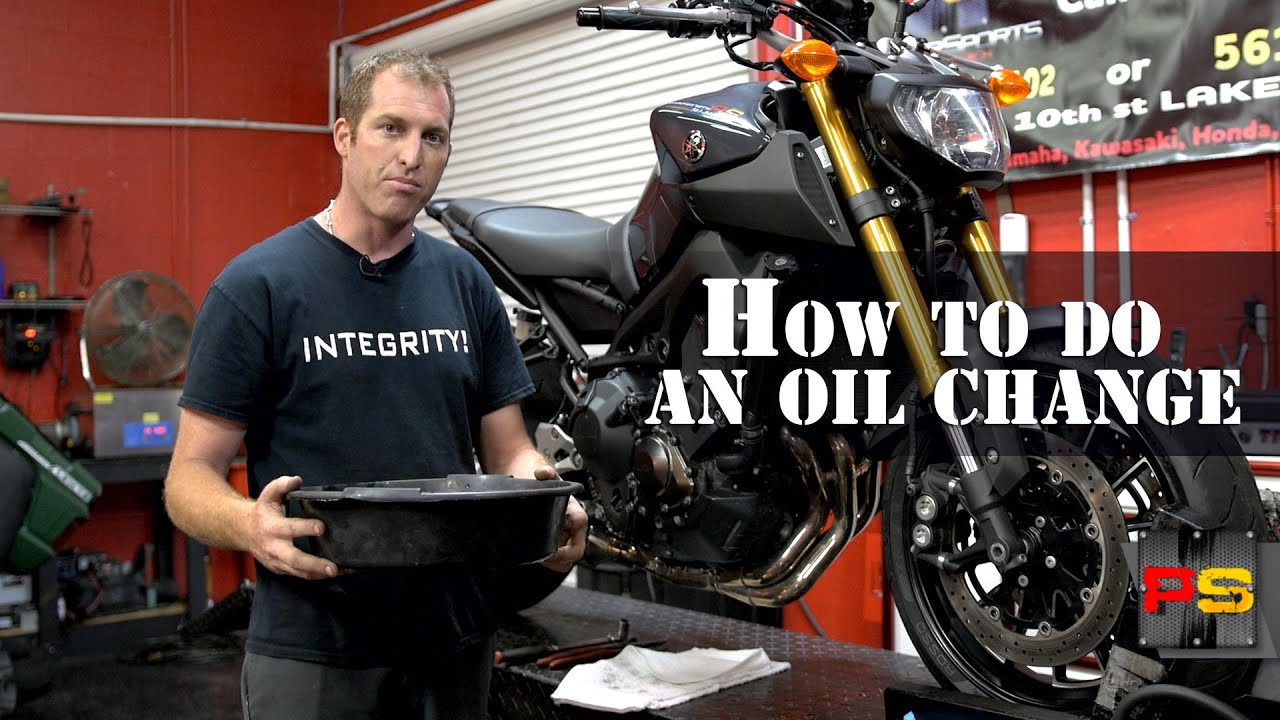 Powersports of Palm Beach — Motorcycle Oil Change on a Yamaha FZ-09