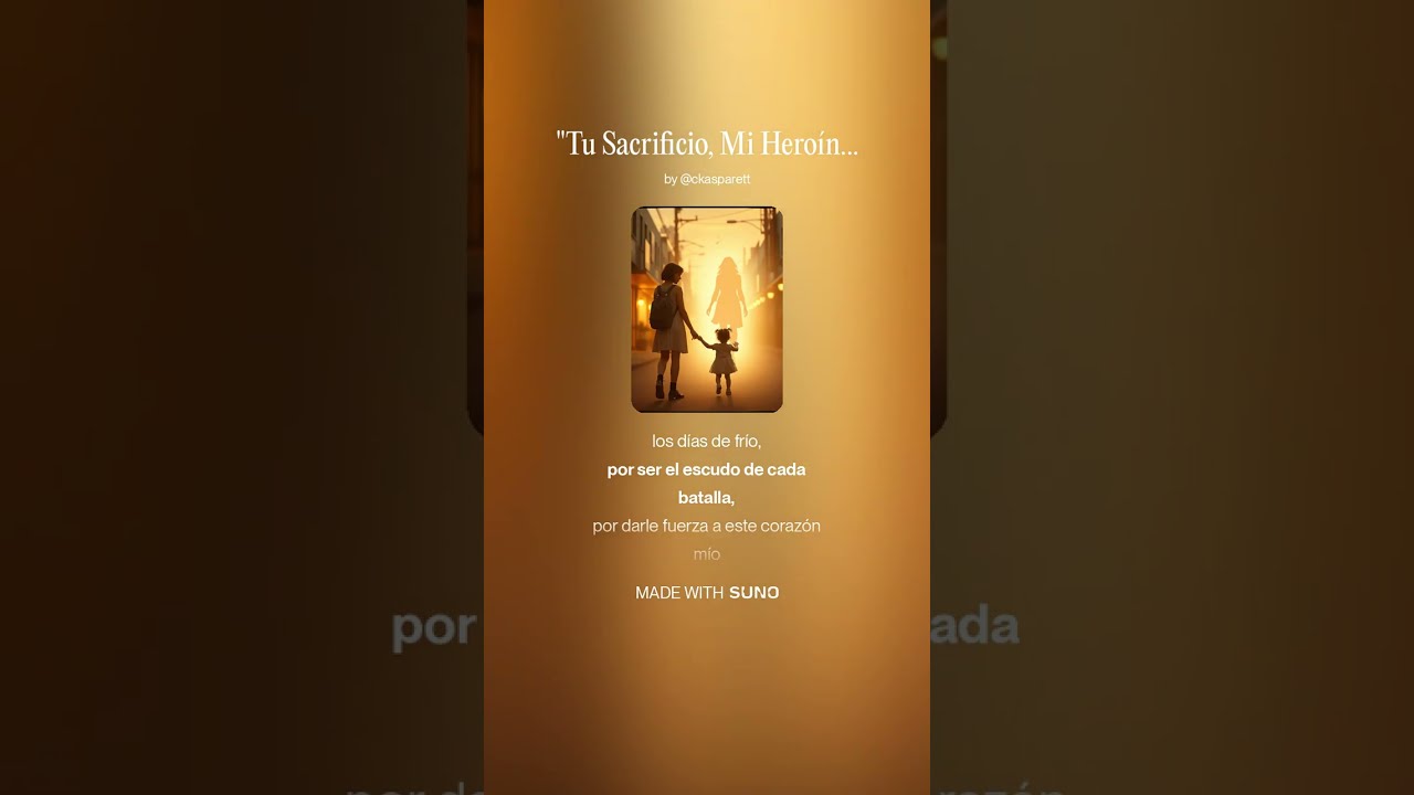 Tu Sacrificio, Mi Heroína