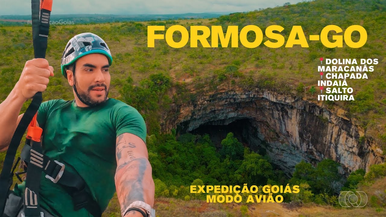 Aventura  extrema em Formosa-GO.  Dolina dos Maracanãs/buraco das araras, Chapada Indaiá e Itiquira