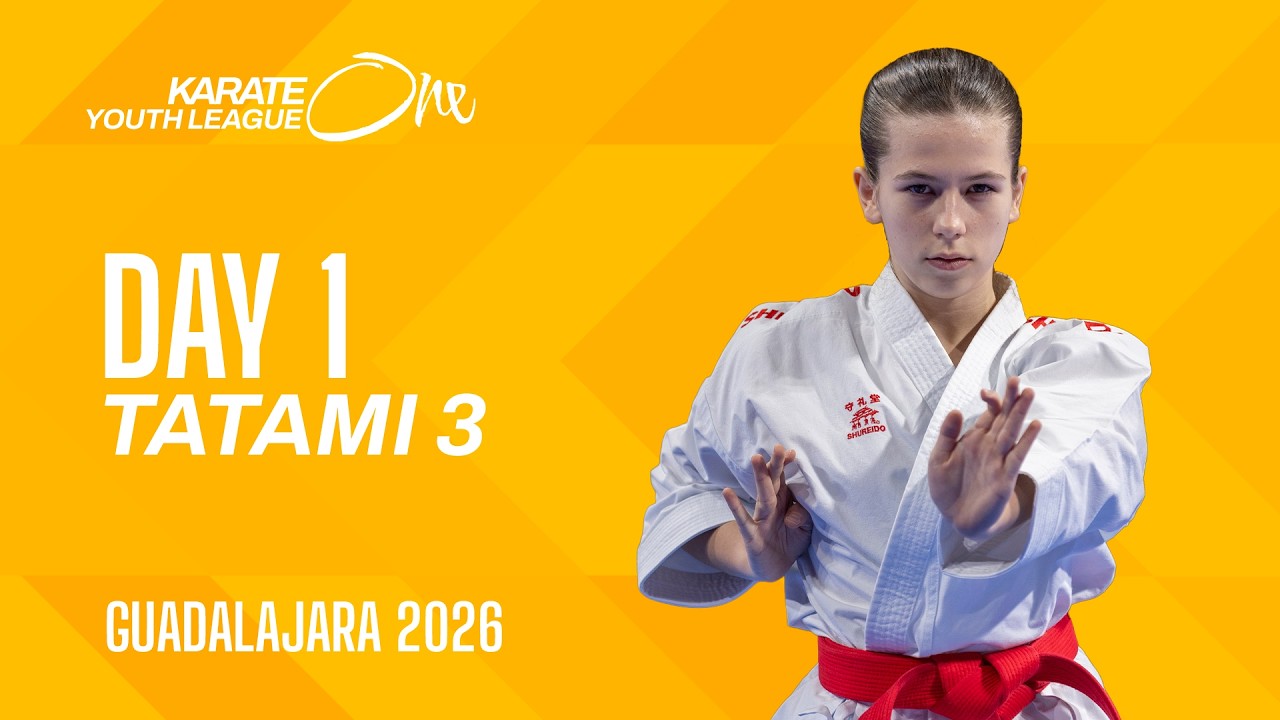 LIVE 🔴 Karate One Youth League Guadalajara 2026 | Day 1 - Tatami 3