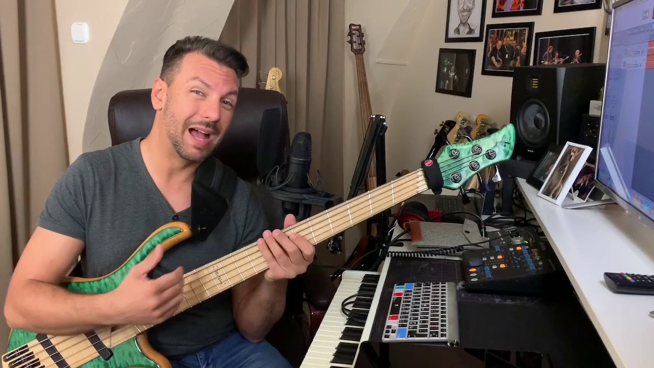 TEMESI BERCI BASSZUSGITÁR #11 - 5 húros basszusgitár - Tercelés C dúrban - Szekvencia gyakorlatok