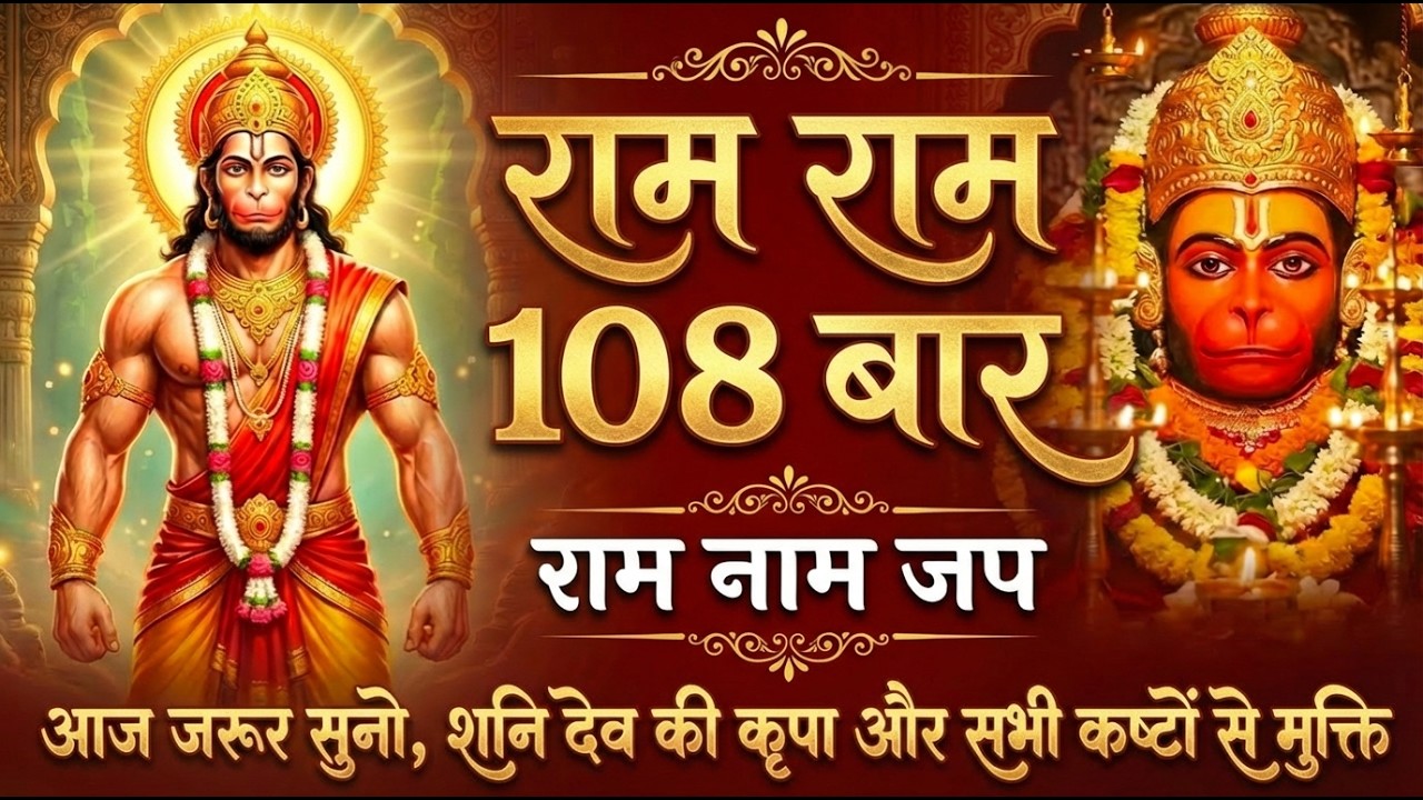 राम राम 108 बार जपें 🙏 हर संकट दूर, मन शांत और जीवन में चमत्कार #RamRam108