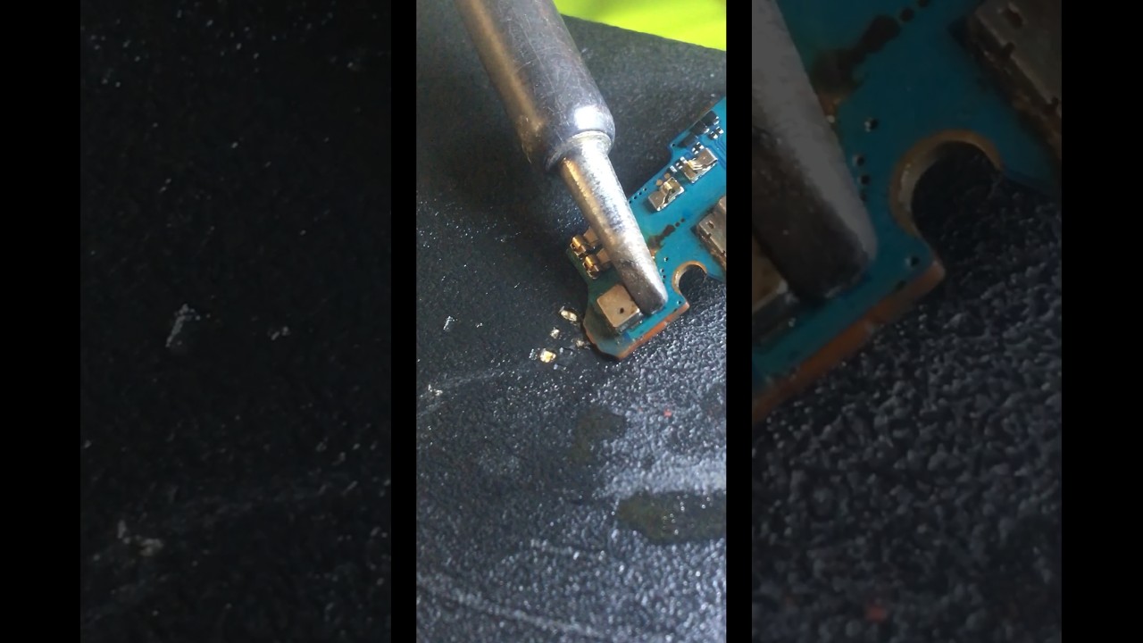 Replacing the SMD MIC With a soldering iron 