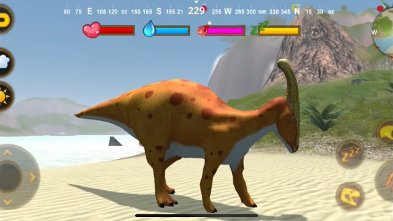 Best Dino Gamer Simulator- Parasaurolophus Talking #dinosaur #jurassic #games #dinossauros