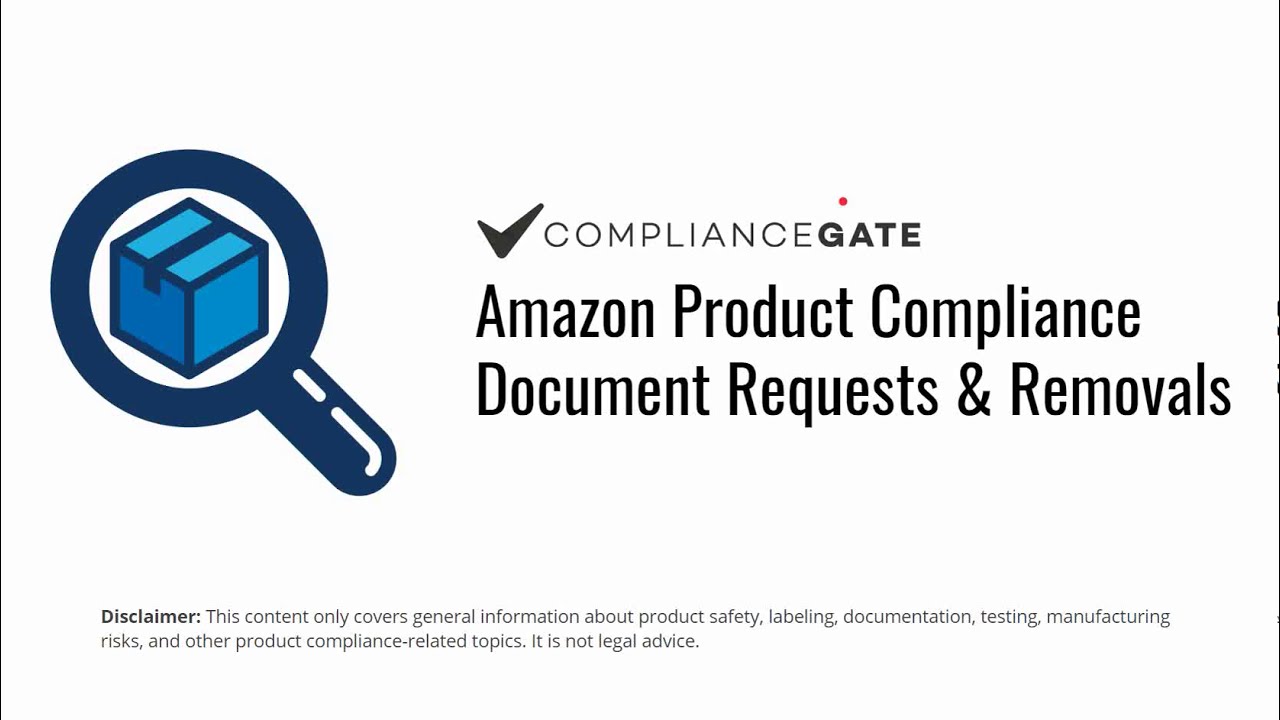 Amazon Product Compliance Document Requests & Removals