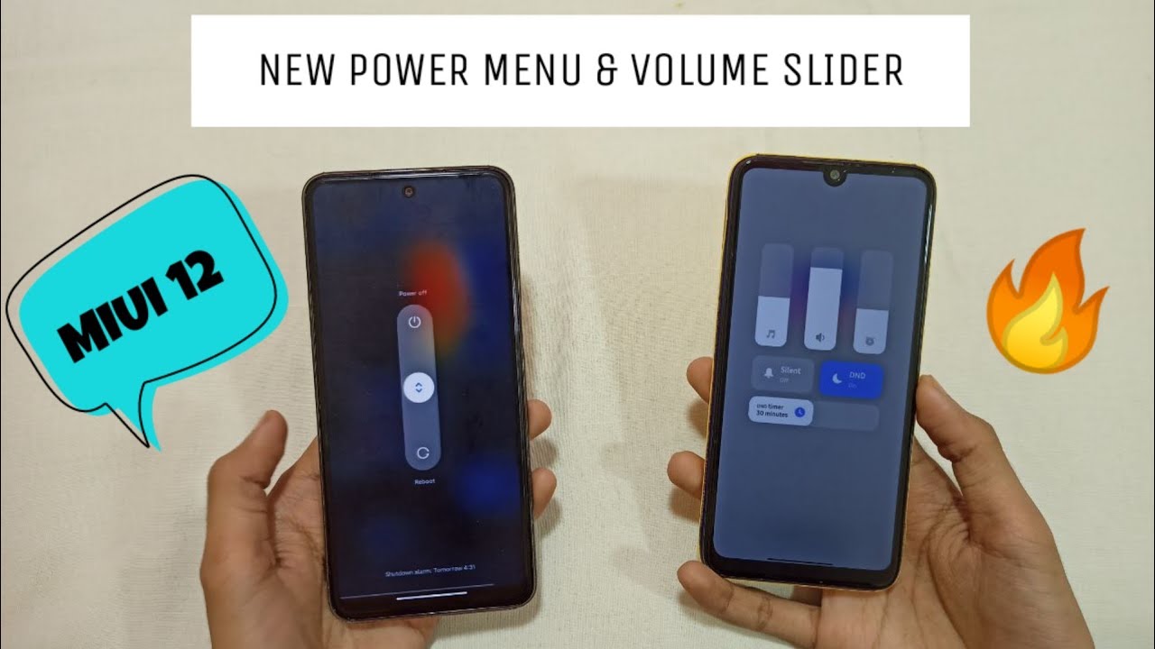 OFFICIAL - MIUI 12 New Power Menu & Volume Slider | Enable Any Redmi Devices 🔥🔥