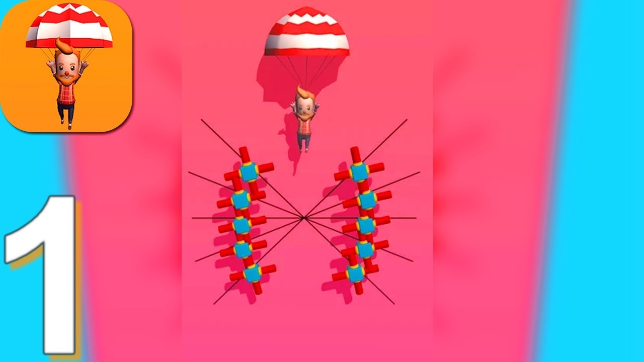 Parachute Rescue 3D - Gameplay Walkthrough Part 1 Levels 1-50 (Android)