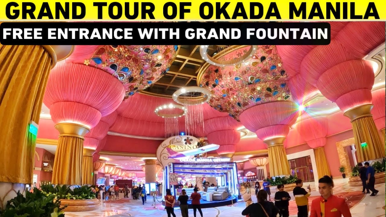 The OKADA MANILA Grand Tour 2023 | Grand Fountain, Free Entrance for the Family | Best Hotel in 🇵🇭