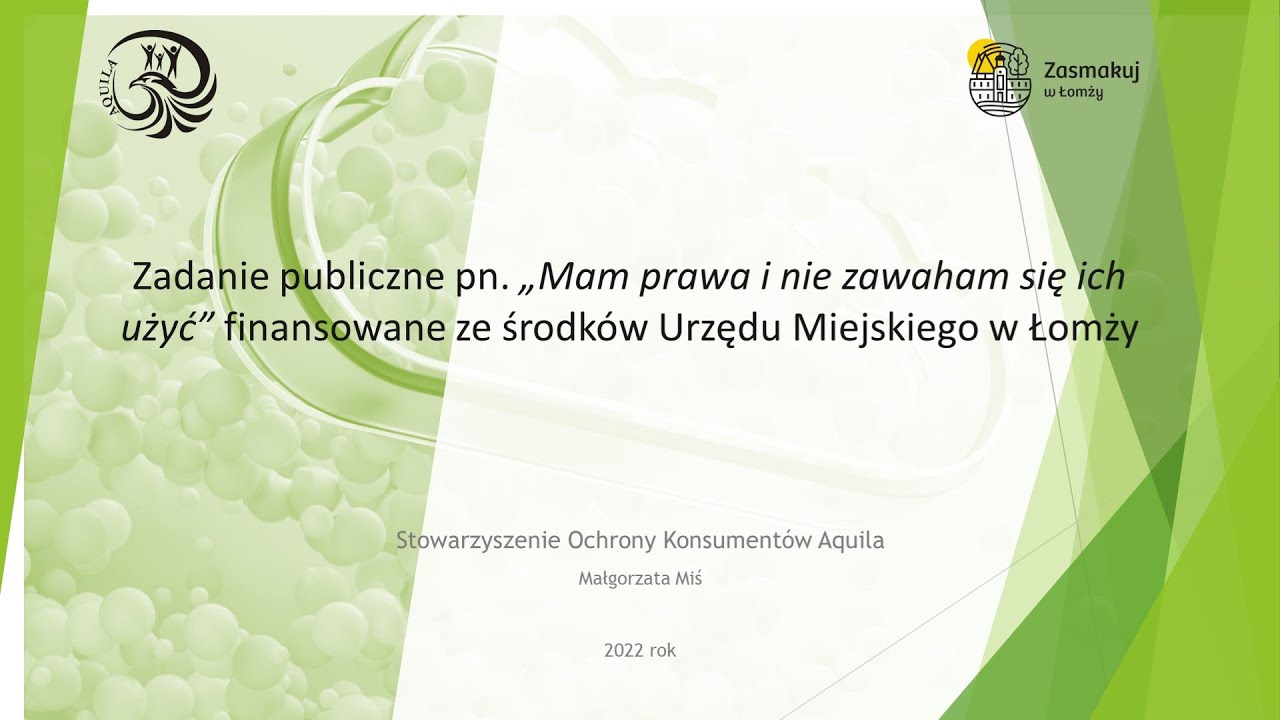 Prawa konsumentów w pigułce