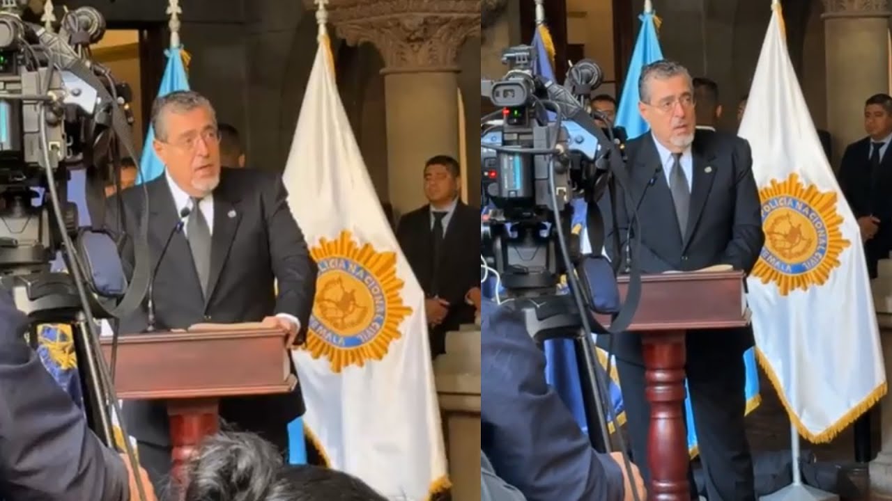 BERNARDO AR&Eacute;VALO BRINDA CONFERENCIA DE PRENSA, GUATEMALA.