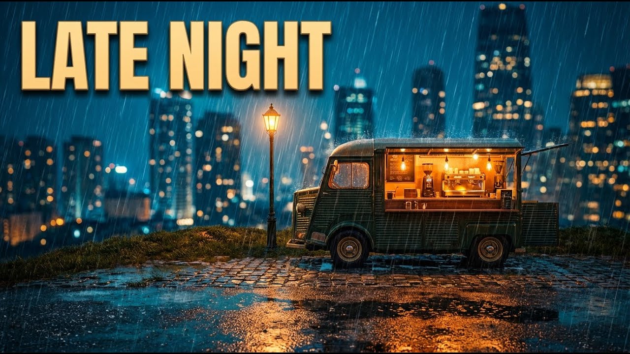 City Rain Ambience  Warm Lofi Music for Study  Sleep