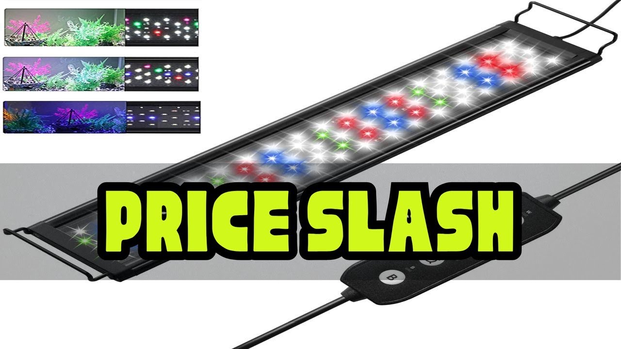 30-60CM Inch Aquarium Dimmable Iighting LED light With Timer And Power-off Memory Function Fish Tan
