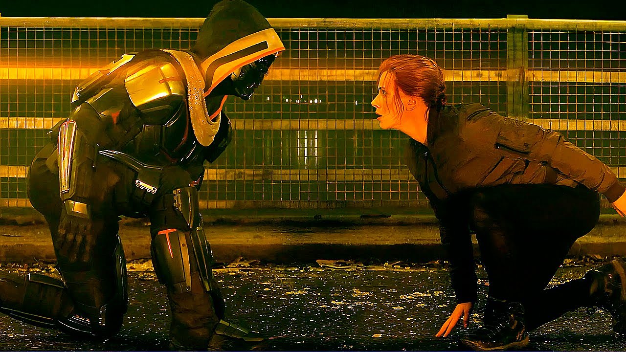 Black Widow vs Taskmaster - Bridge Fight Scene - Black Widow (2021) Movie Clip HD