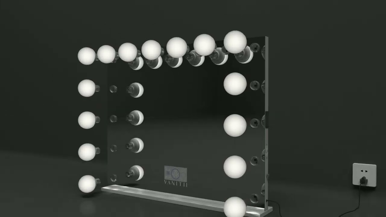 VANITII Marilyn Hollywood Vanity Mirror Pro Max with 15 Dimmable LED Bulbs
