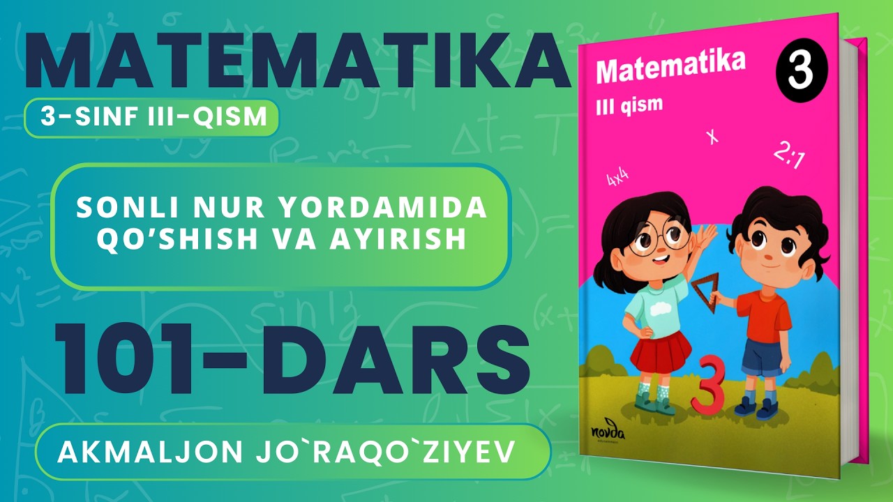 3-SINF MATEMATIKA 101-DARS