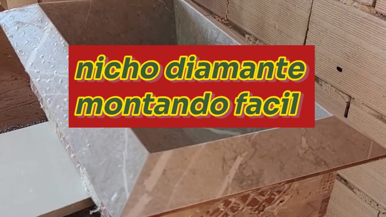 Montando nicho borda diamante, fácil.