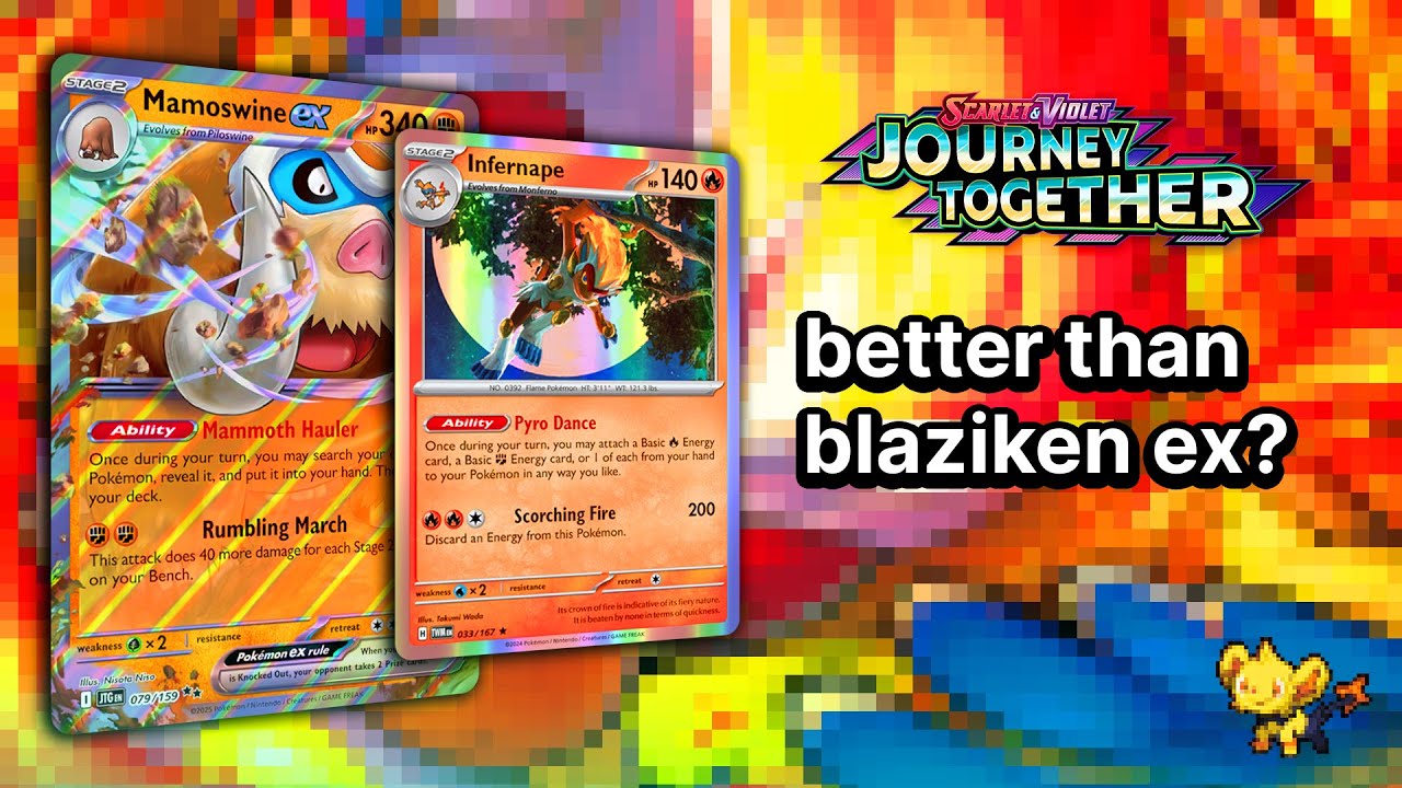 i put infernape in mamoswine ex for energy acceleration