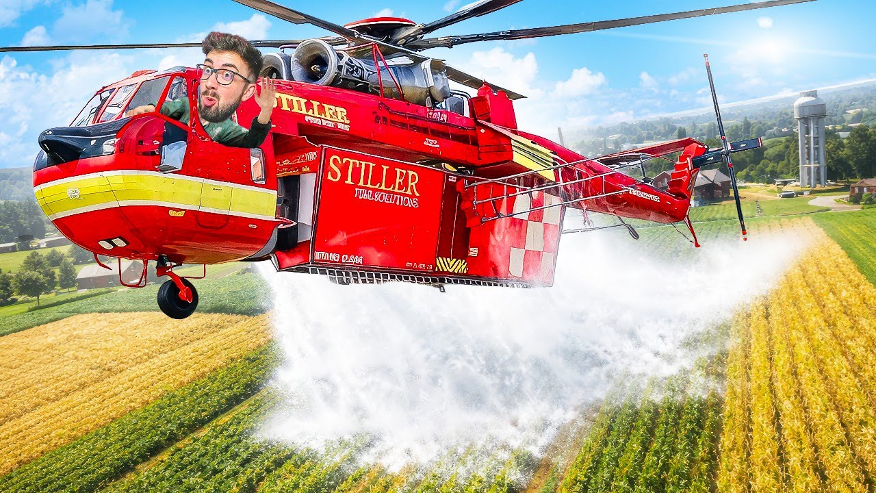 COMPRÉ UN HELICÓPTERO PARA FERTILIZAR en FARMING SIMULATOR 25 😱