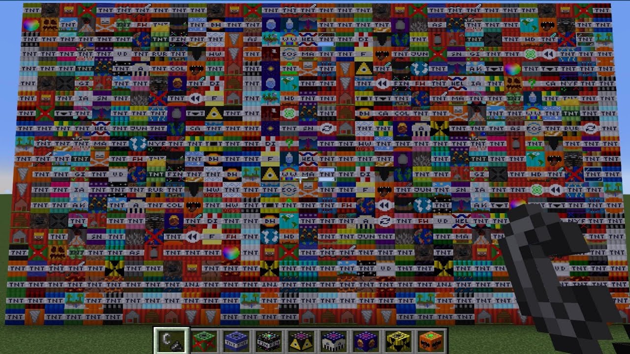 Minecraft: Amazing LUCKY TNT MOD (100+ TNT EXPLOSIVE) TOO MUCH MORE TNT MOD & Minecraft Mod