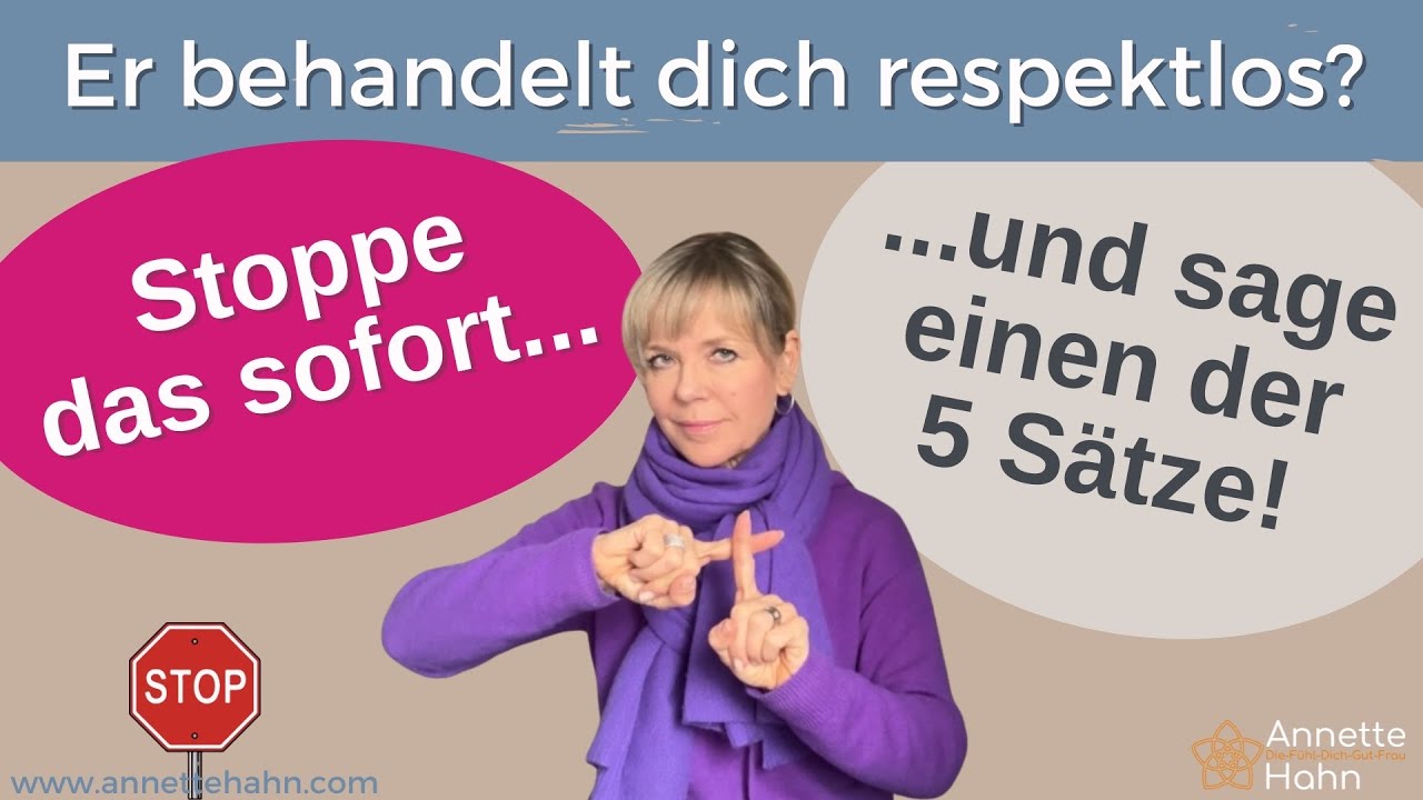 Er behandelt dich respektlos? Stoppe ihn sofort mit diesen fünf Sätzen!